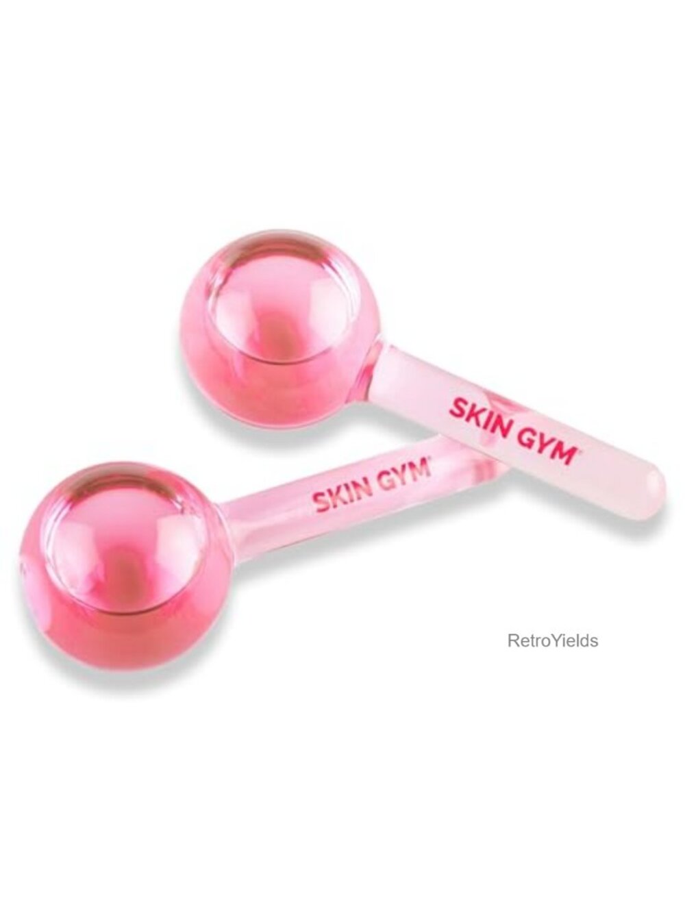 SKIN GYM Ice Globe Beauty Balls Pink Liquid Cryocicles Face Roller